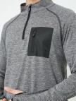 Fermuar Detaylı Yüksek Yaka Cep Detaylı Sweatshirt Fermuar Detaylı Yüksek Yaka Cep Detaylı Sweatshirt