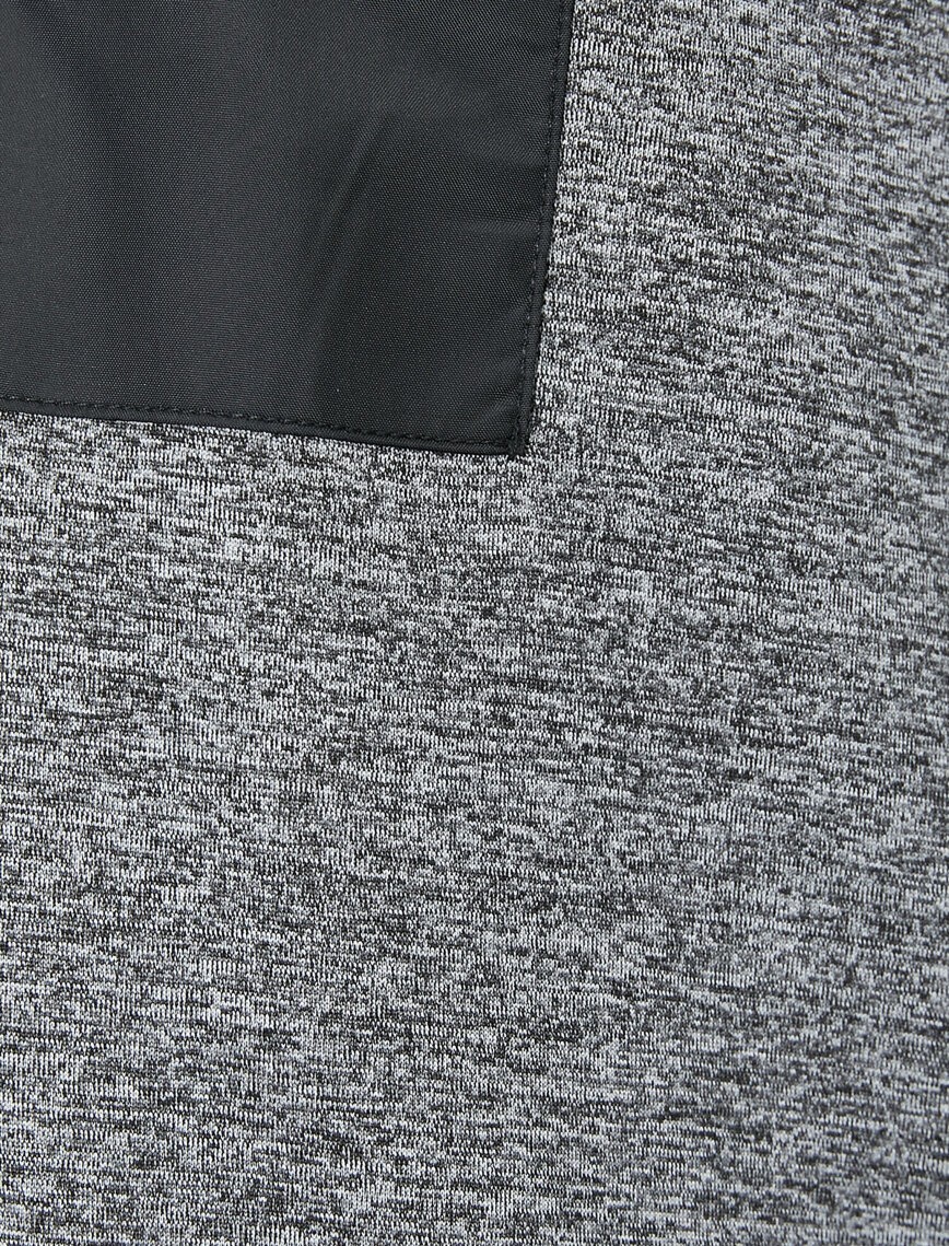 Fermuar Detaylı Yüksek Yaka Cep Detaylı Sweatshirt Fermuar Detaylı Yüksek Yaka Cep Detaylı Sweatshirt