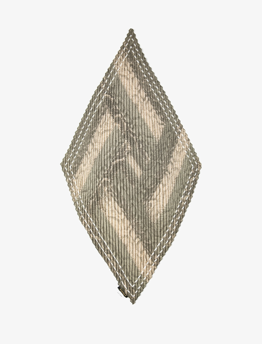 Desenli Şal - Gri