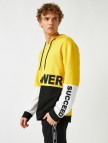 Yazılı Baskılı Kapüşonlu Uzun Kollu Sweatshirt Yazılı Baskılı Kapüşonlu Uzun Kollu Sweatshirt