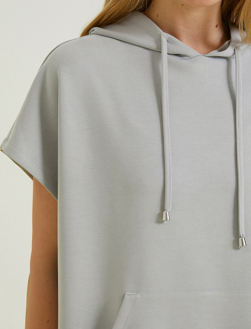 Kolsuz Kapüşonlu Sweatshirt Hoodie Kolsuz Kapüşonlu Sweatshirt Hoodie