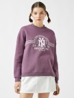 Pamuklu Baskılı Sweatshirt