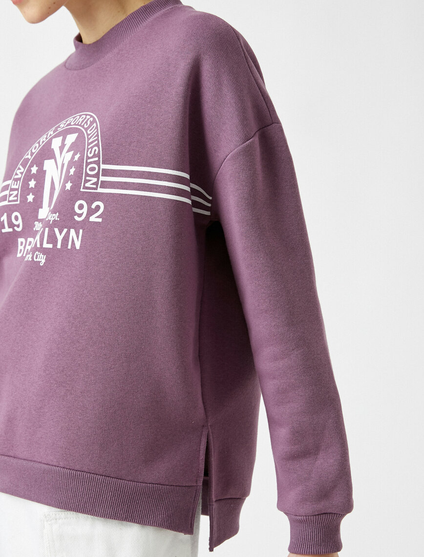 Pamuklu Baskılı Sweatshirt
