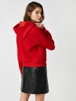 Pamuklu Kapüşonlu Sweatshirt