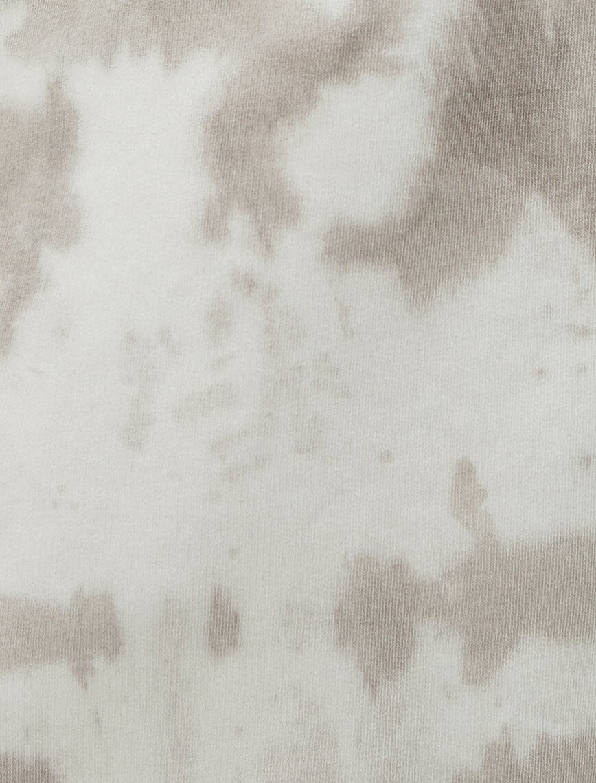 Kapüşonlu Sweatshirt Batik Desenli Pamuklu Kapüşonlu Sweatshirt Batik Desenli Pamuklu