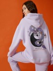 Pamuklu Kapüşonlu Baskılı Sweatshirt