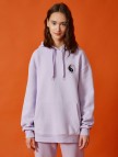 Pamuklu Kapüşonlu Baskılı Sweatshirt