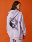 Pamuklu Kapüşonlu Baskılı Sweatshirt