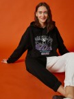 Pamuklu Bisiklet Yaka Baskılı Sweatshirt
