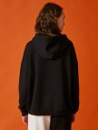 Pamuklu Bisiklet Yaka Baskılı Sweatshirt