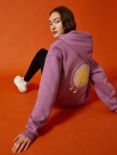 Pamuklu Kapüşonlu Cepli Baskılı Sweatshirt