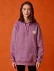 Pamuklu Kapüşonlu Cepli Baskılı Sweatshirt