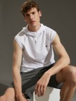 Kapüşonlu Sweatshirt Kolsuz Kapüşonlu Sweatshirt Kolsuz